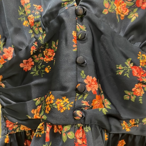 Satin smocked blouse - Picture 5 of 7